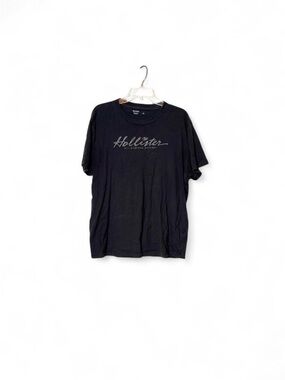 Hollister Black Short Sleeve Logo Tee